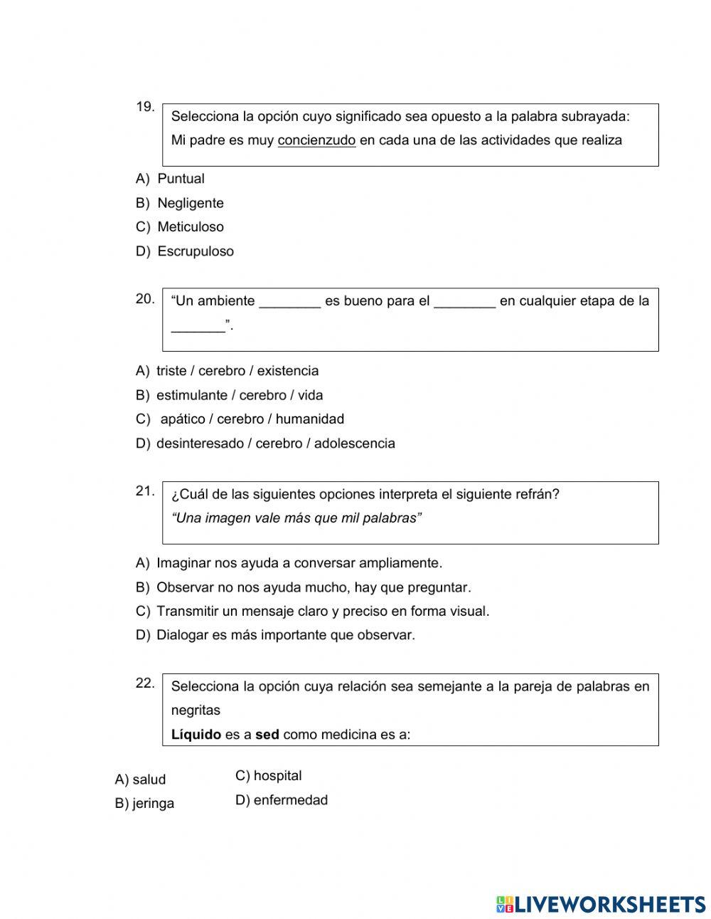 Pensamiento analítico: analogías