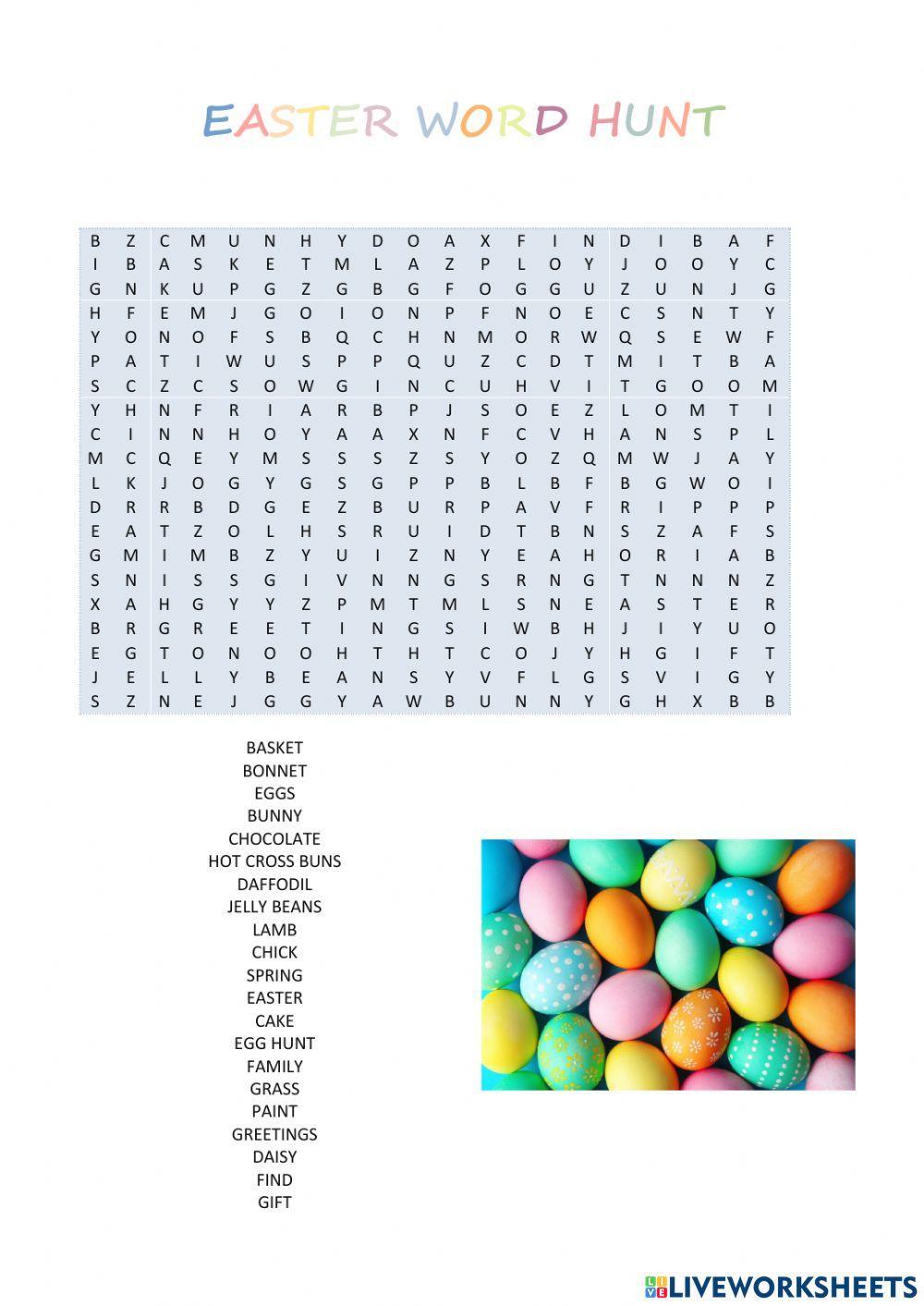Easter Wordsearch - Starter