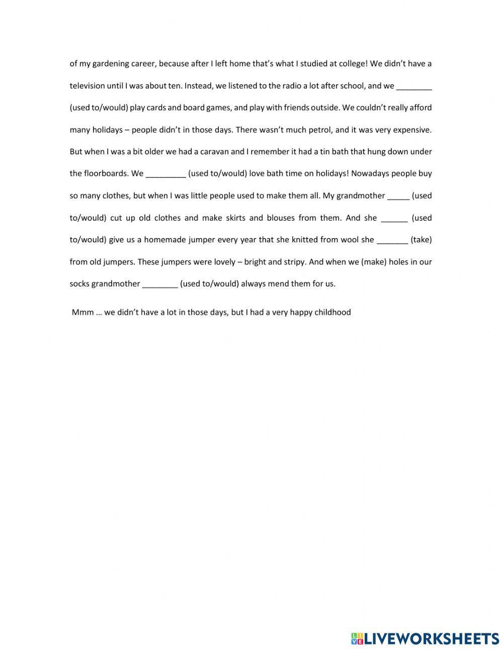 Reading comprehension