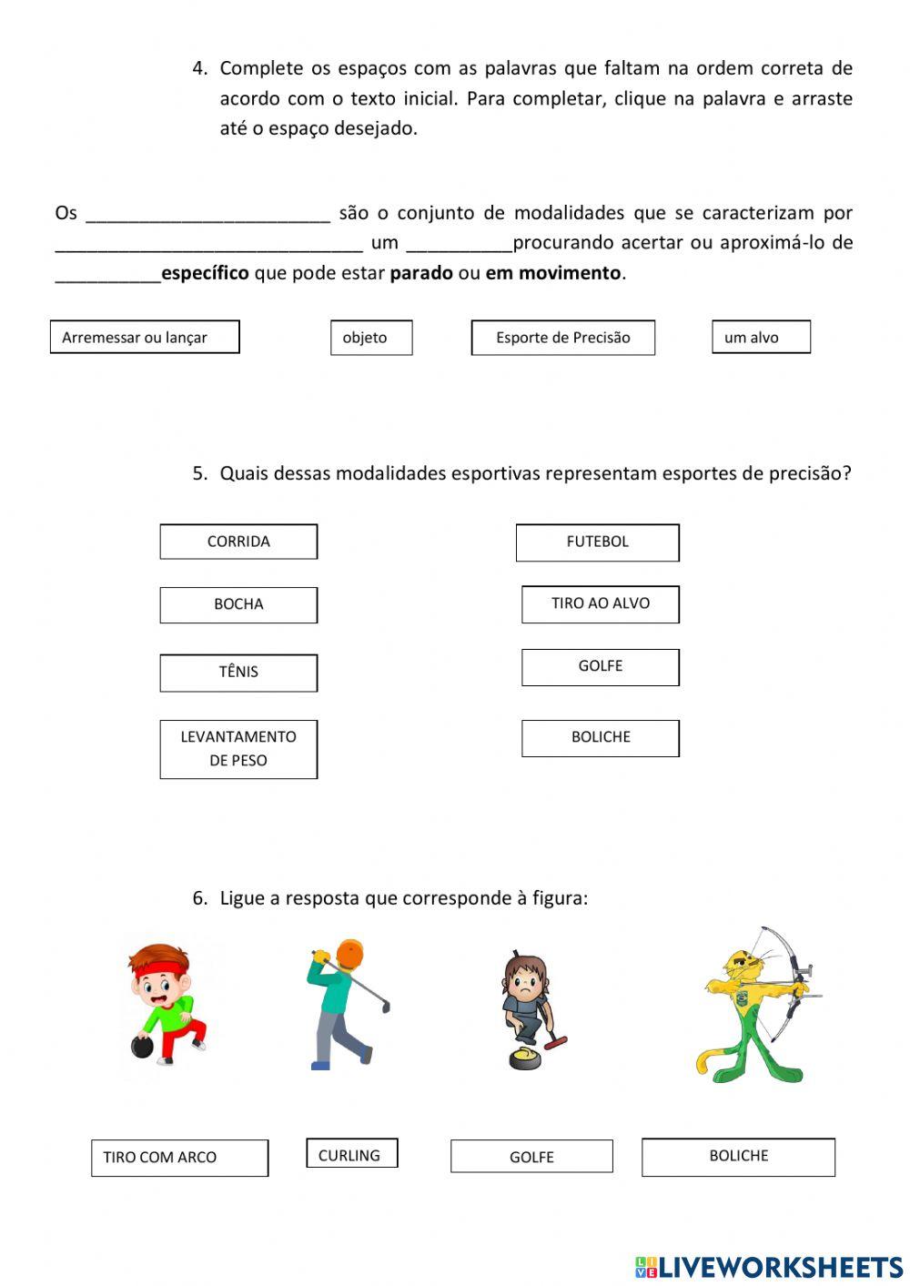 Esportes de Precisão