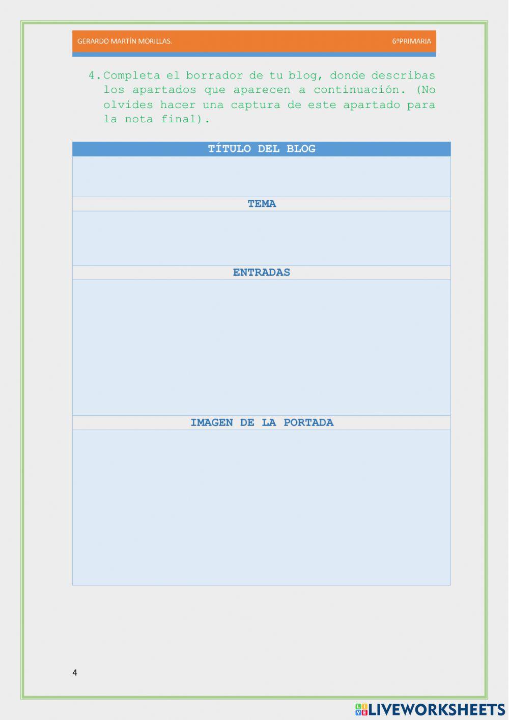 Escritura. Tarea 15.