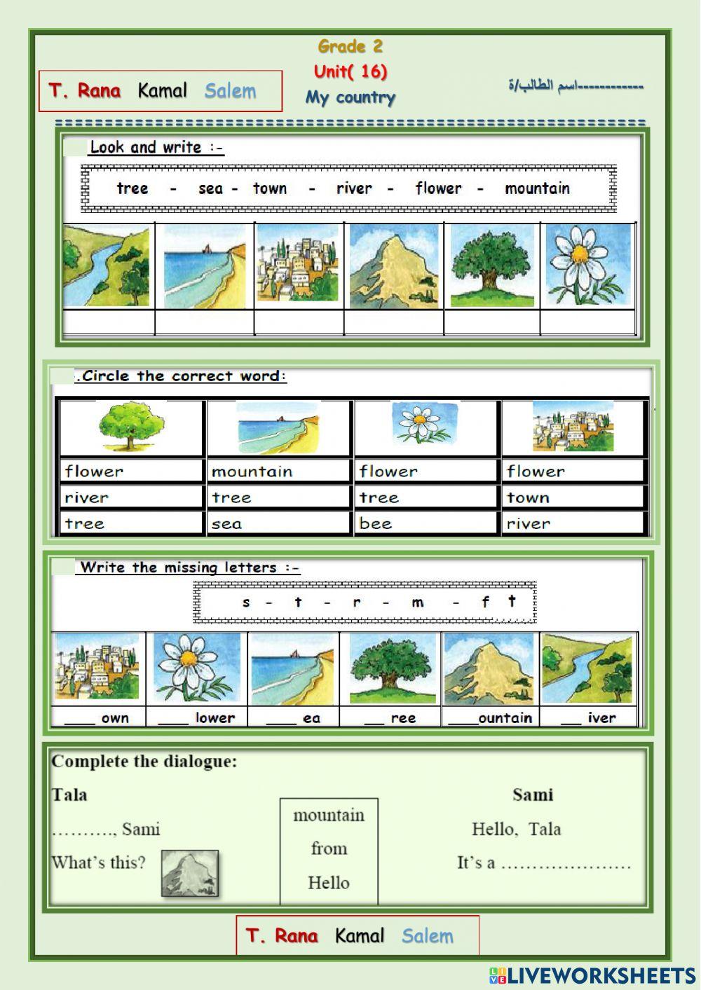 Grade2 unit 16 My country