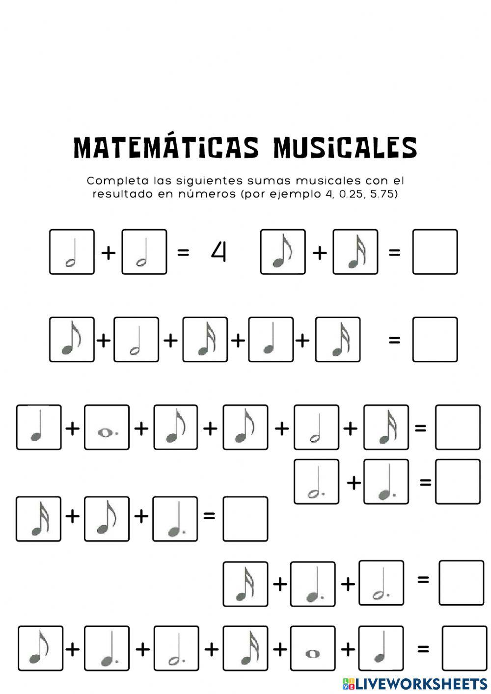Matemáticas musicales