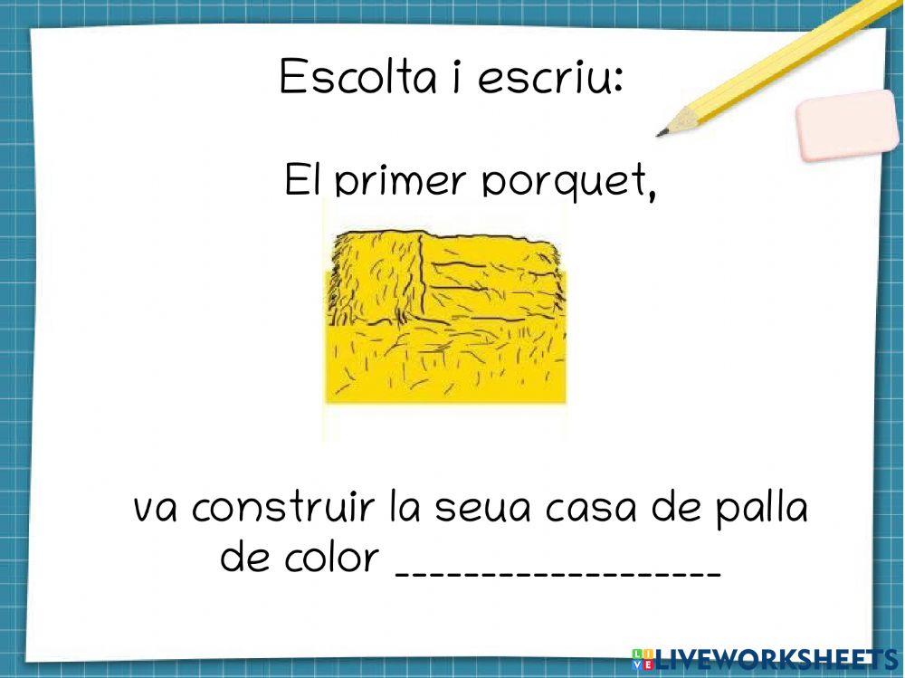 Comprensió lectora: els tres porquets