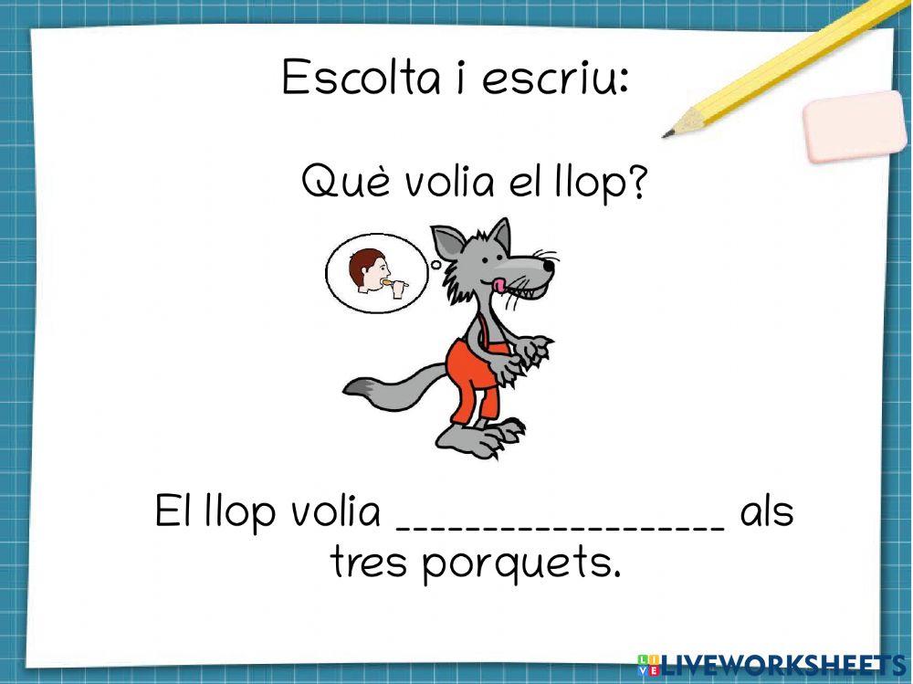 Comprensió lectora: els tres porquets