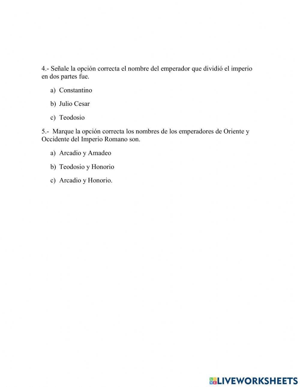 Decadencia del imperio romano