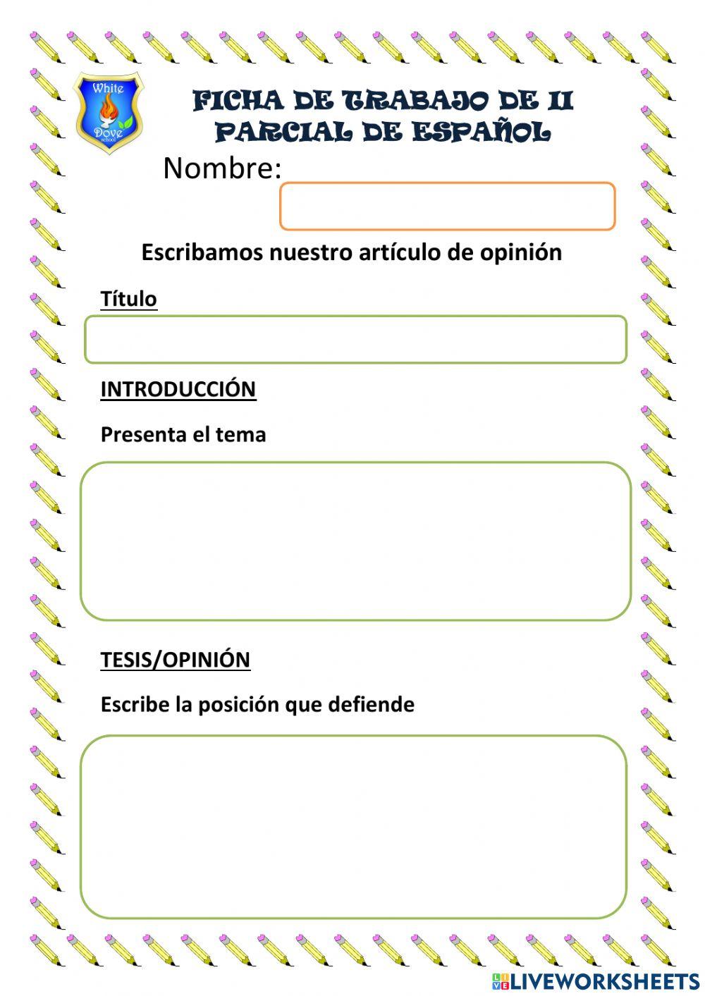 Artículo de opinión