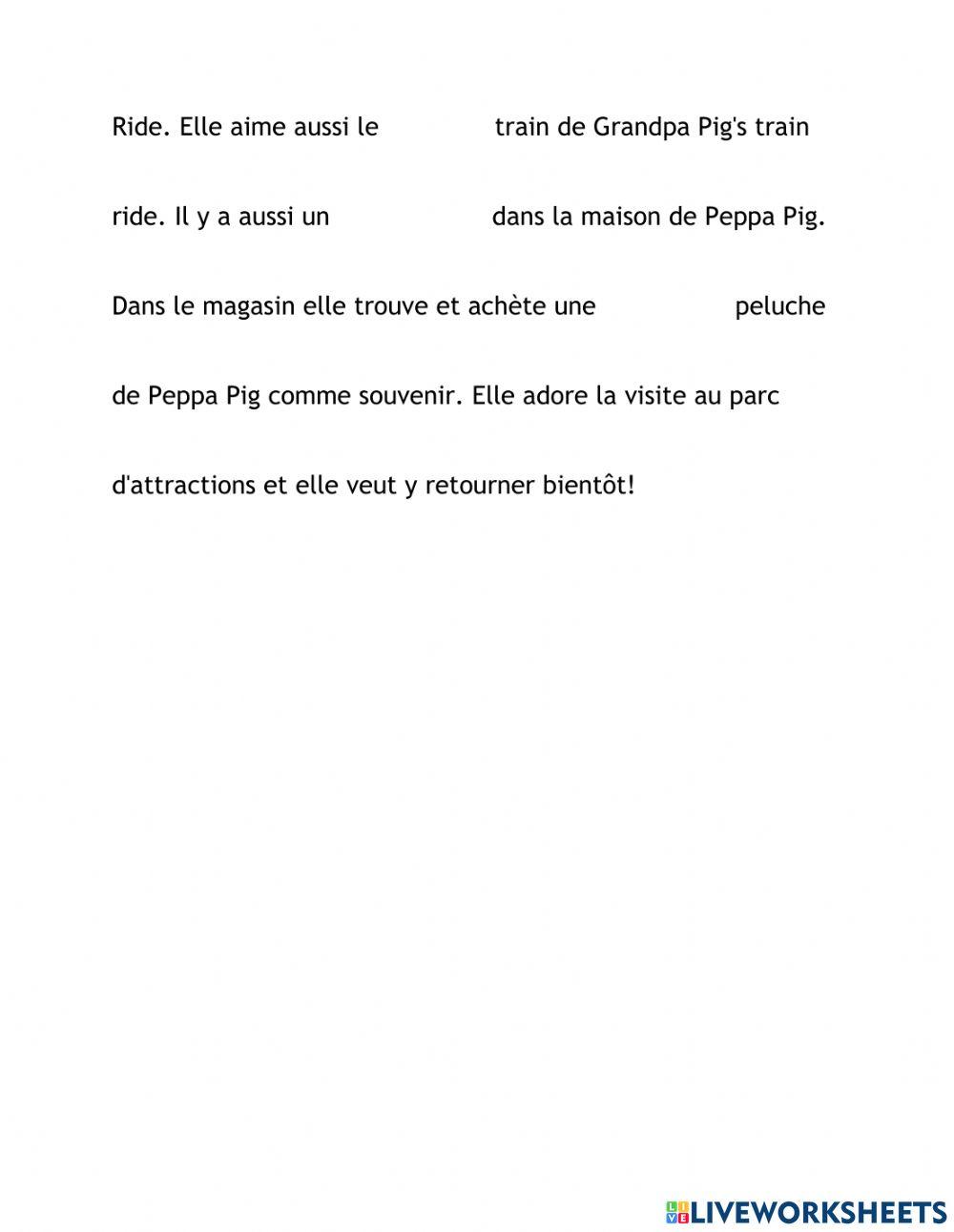 Une visite au parc d-attractions