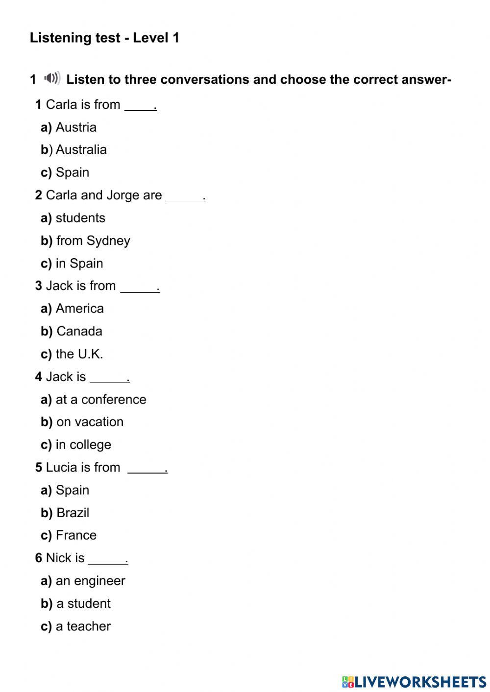 listening-test-level-1-worksheet-live-worksheets