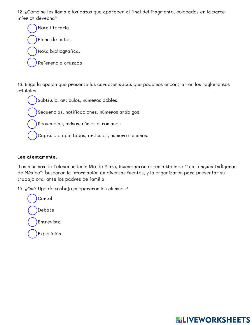 Examen 2do Trimestre