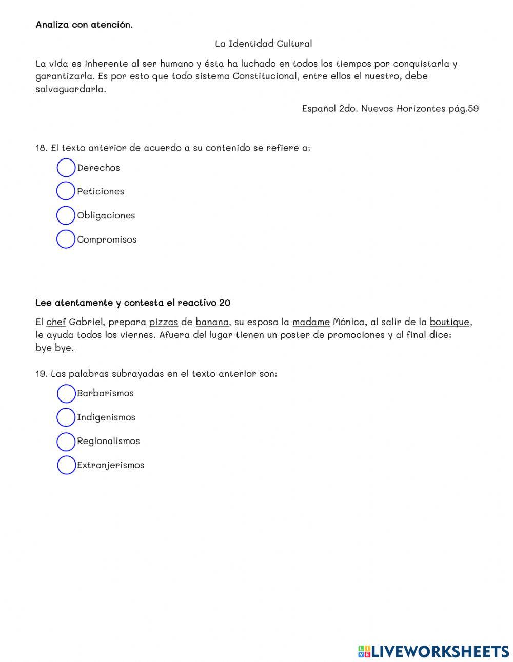 Examen 2do Trimestre