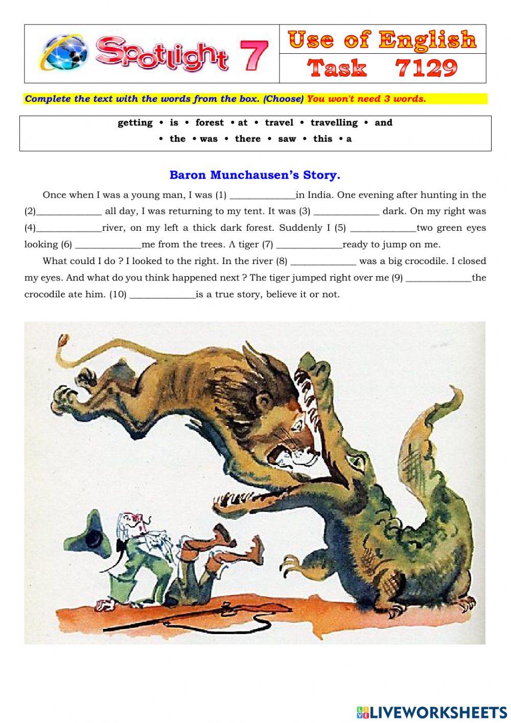 Spotlight 7 Task 7129