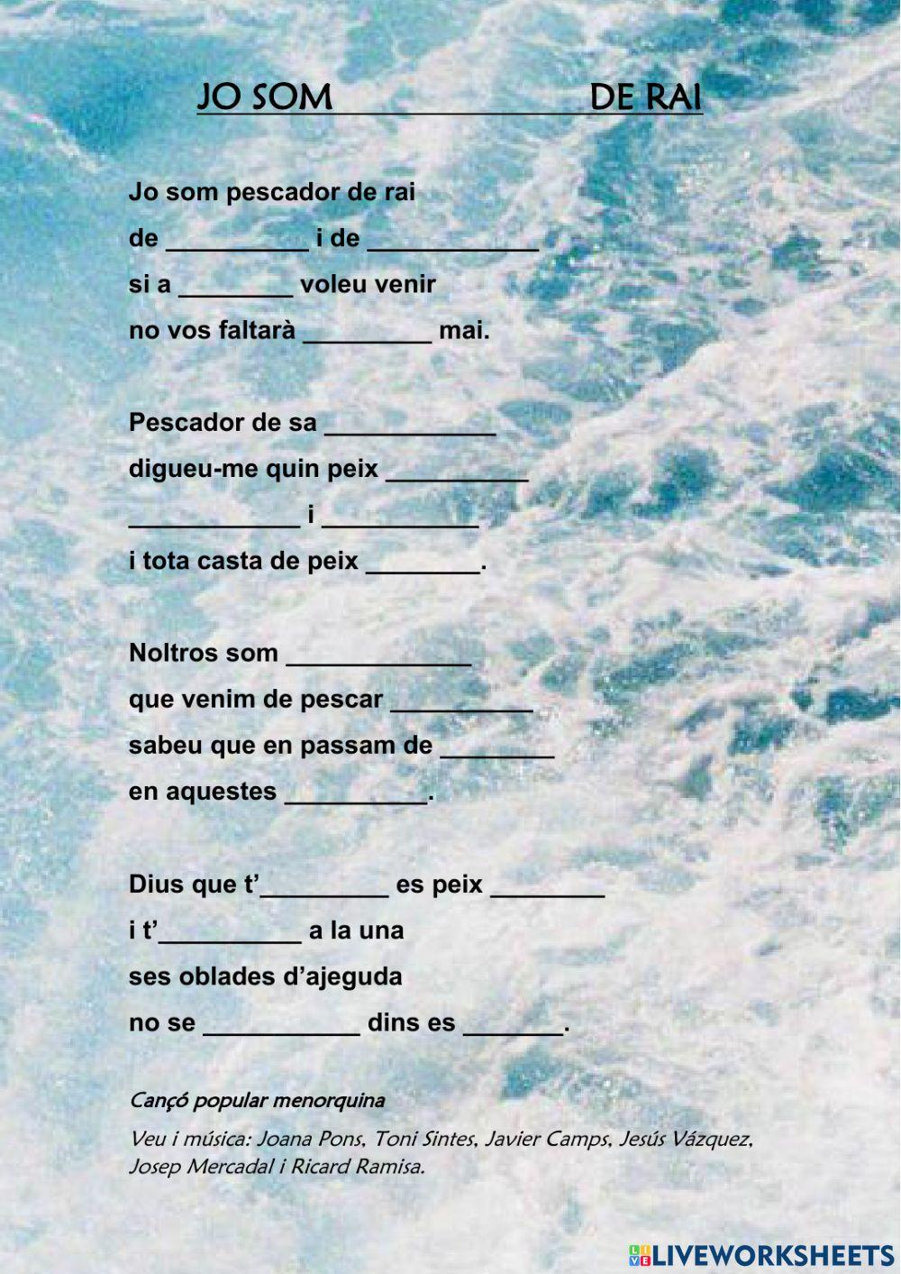 Jo som pescador de rai