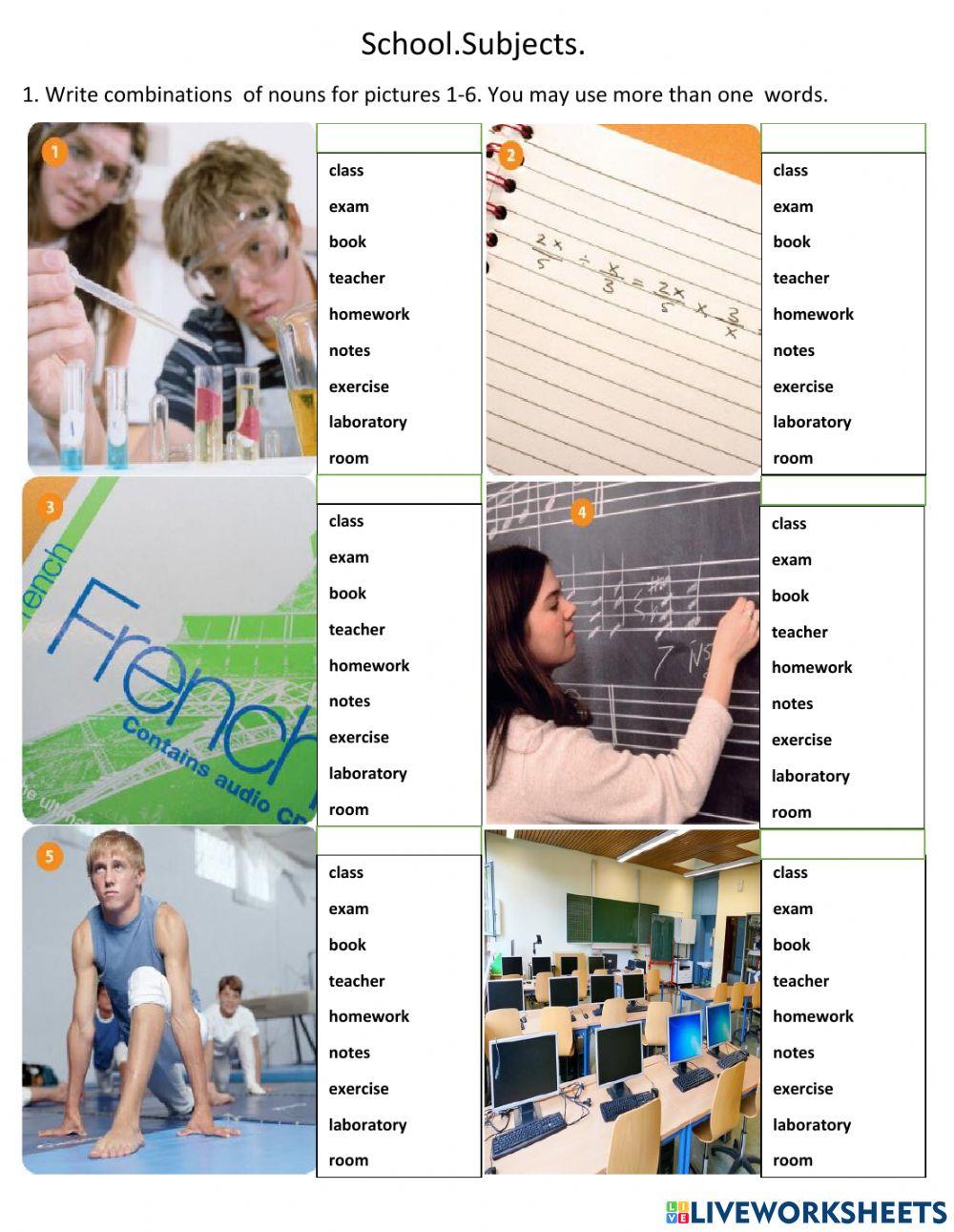 School subjects.EP2. (pg.6).