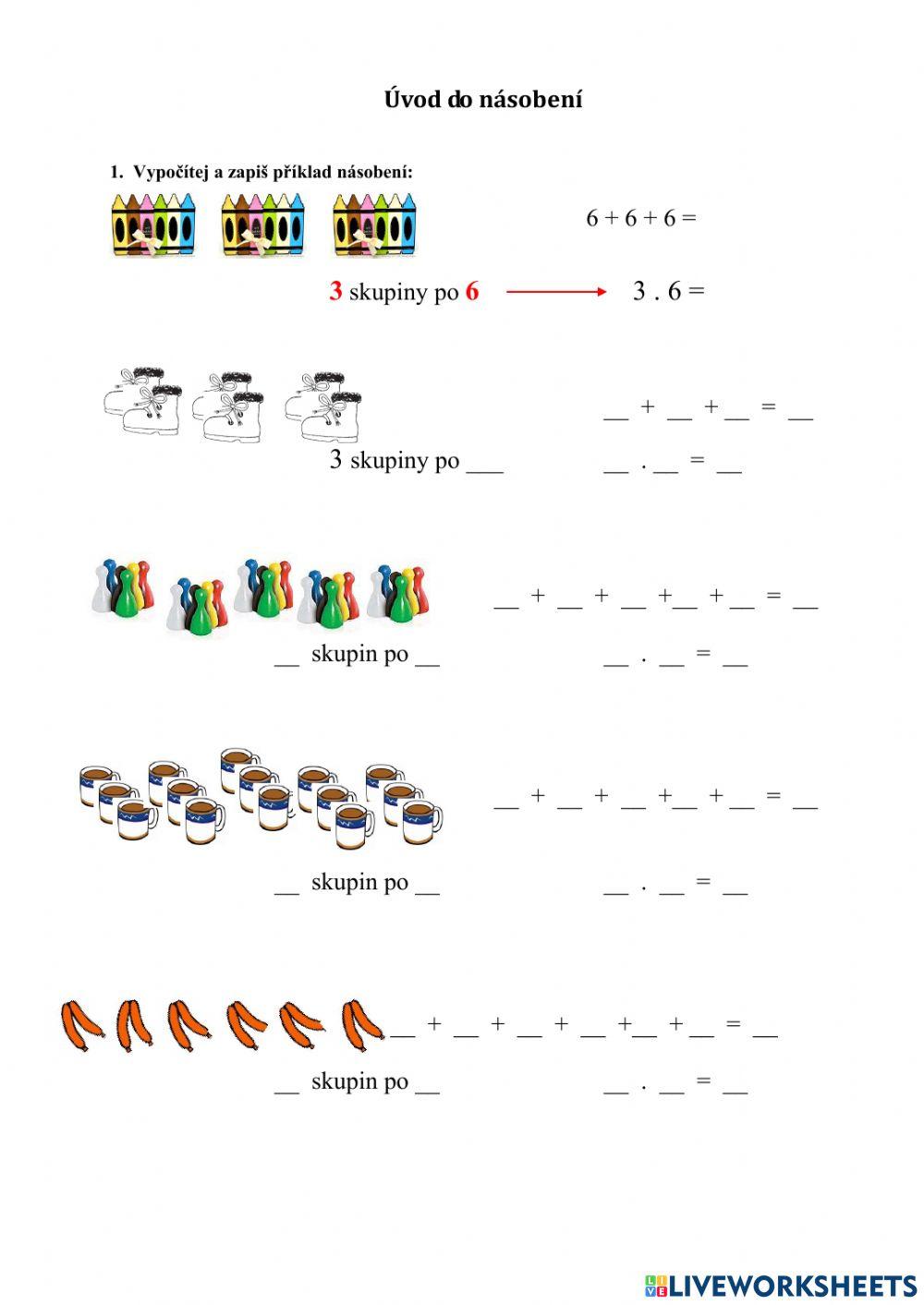 Úvod do násobení 1