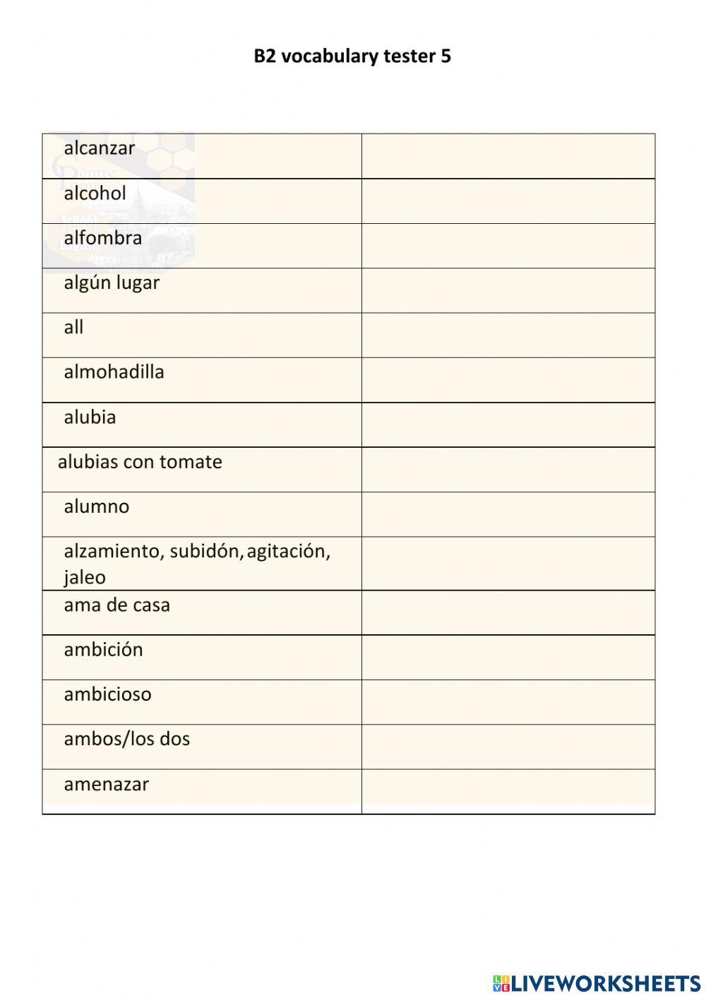 Vocabulary b2 - page 5