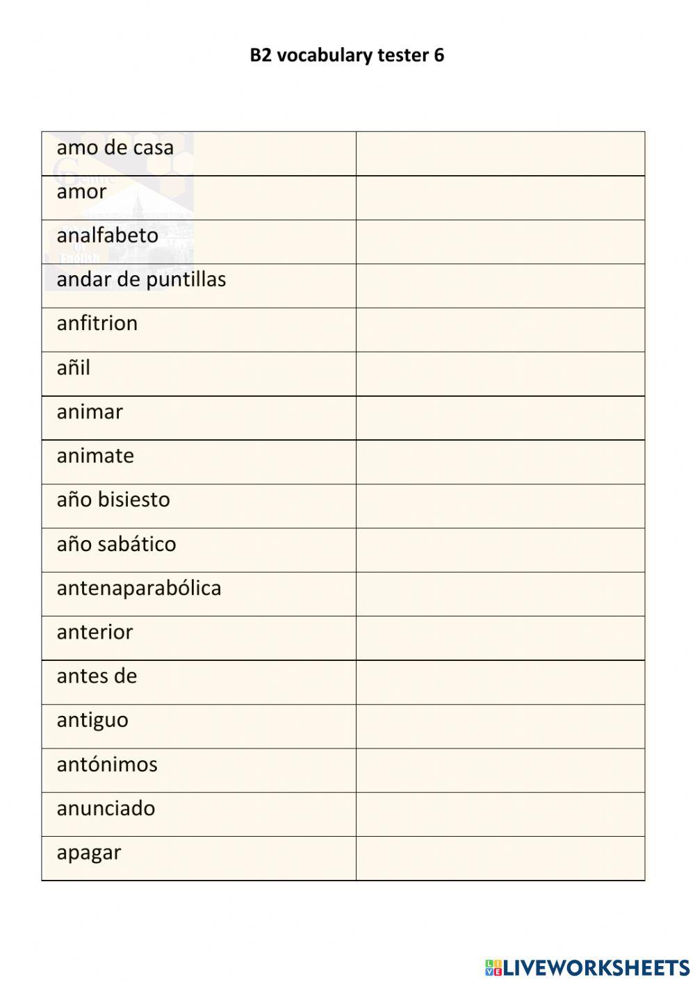Vocabulary b2 - page 6