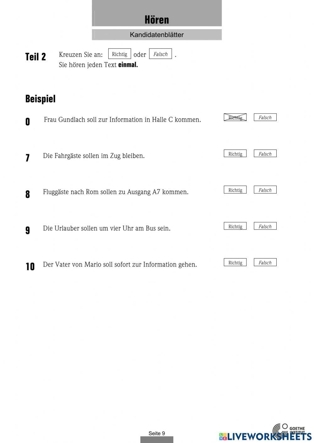 Learn Deutsch A1 Free