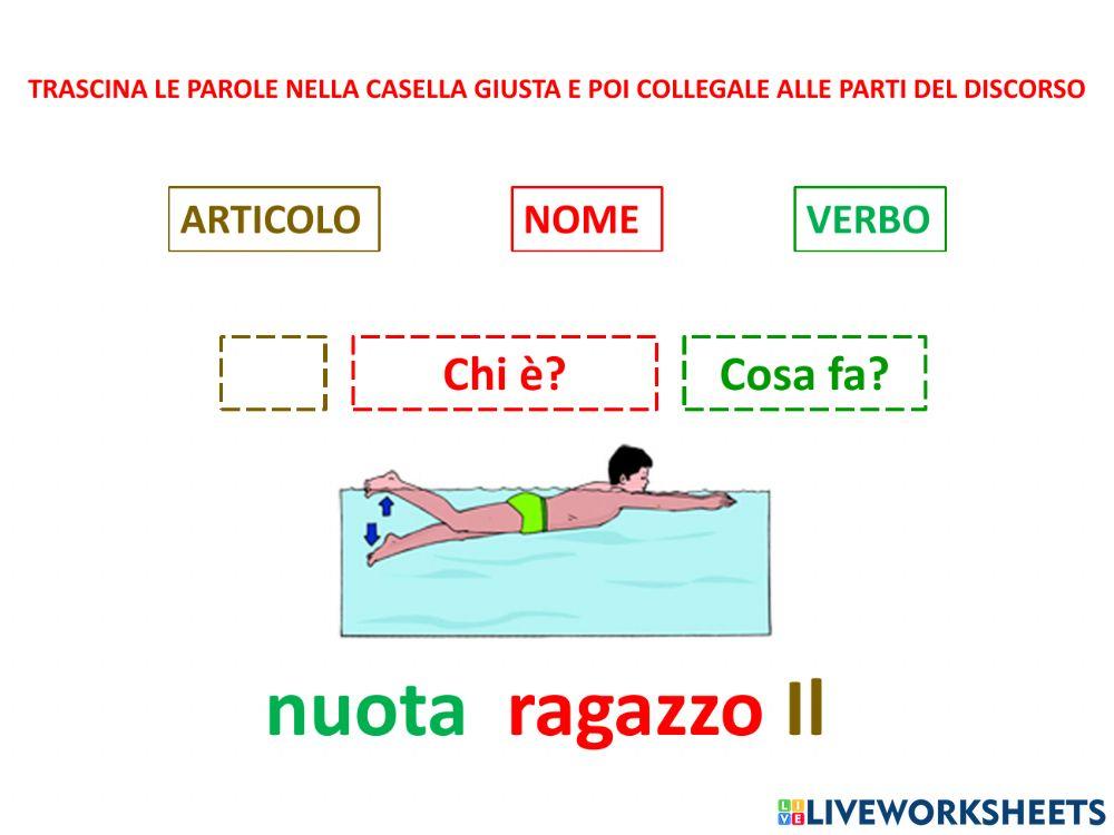 Riordina le parole