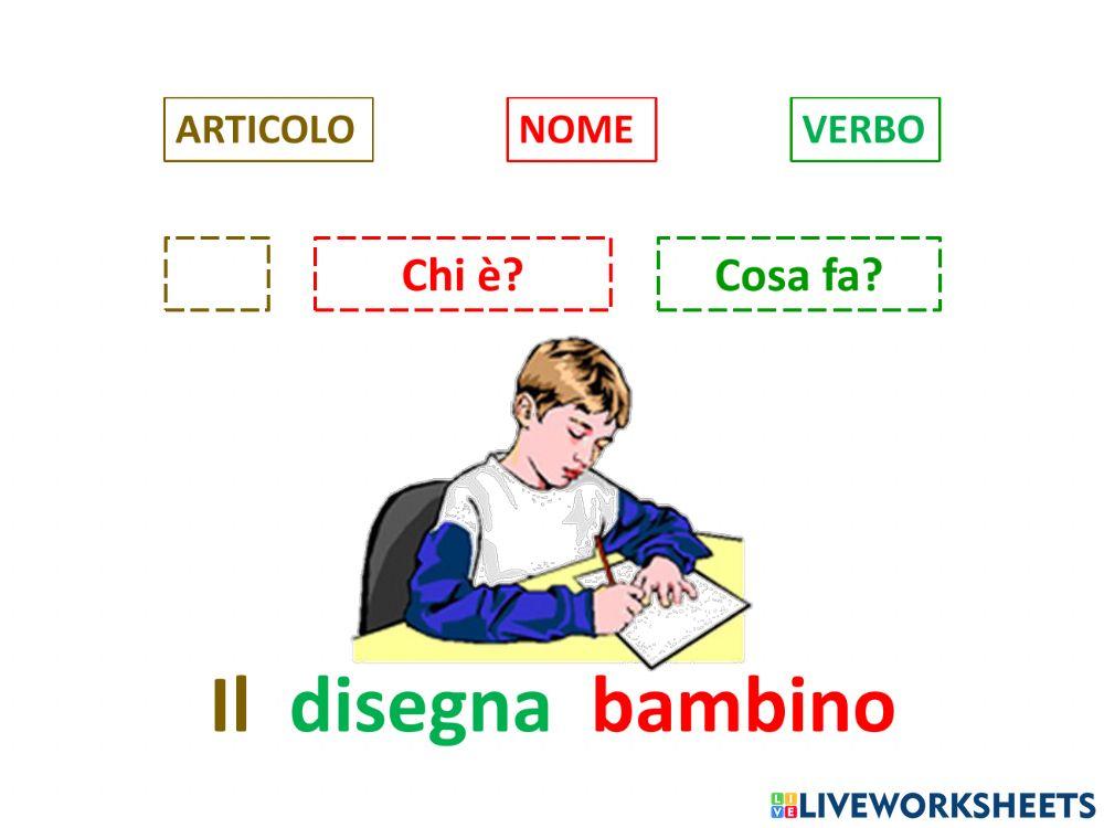 Riordina le parole Riordina le parole