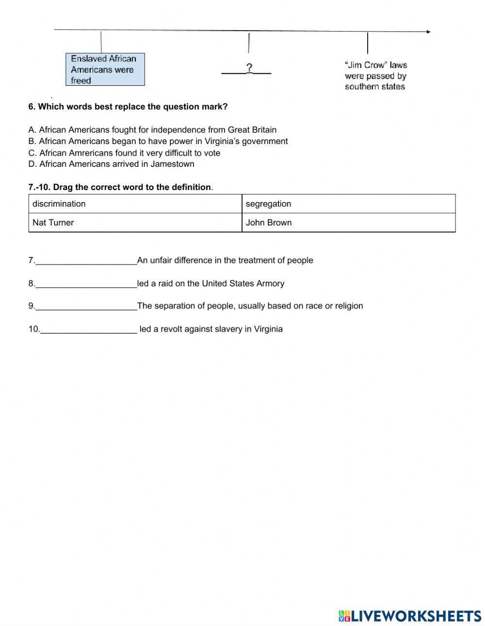 Virginia Studies Homework 4-01-2021