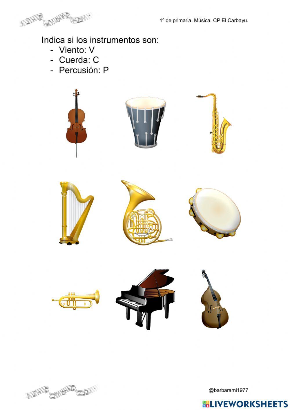 Familias de instrumentos
