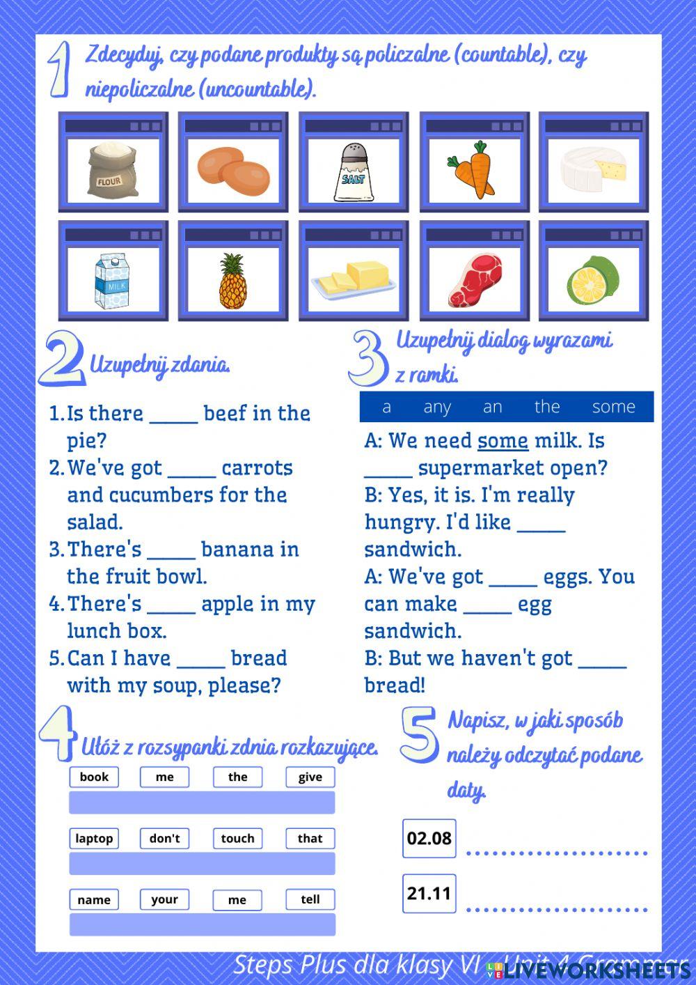 Klasa 6 - Unit 4 Grammar