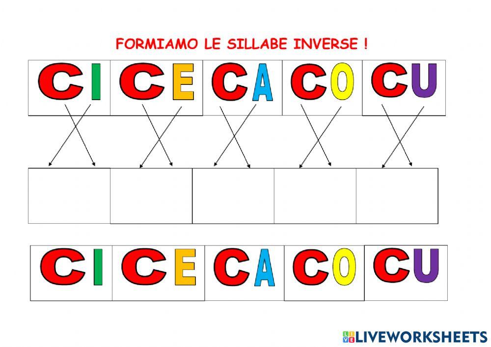 LE SILLABE CON C e G