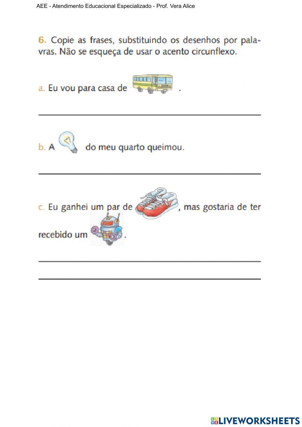 AEE - Leitura e escrita