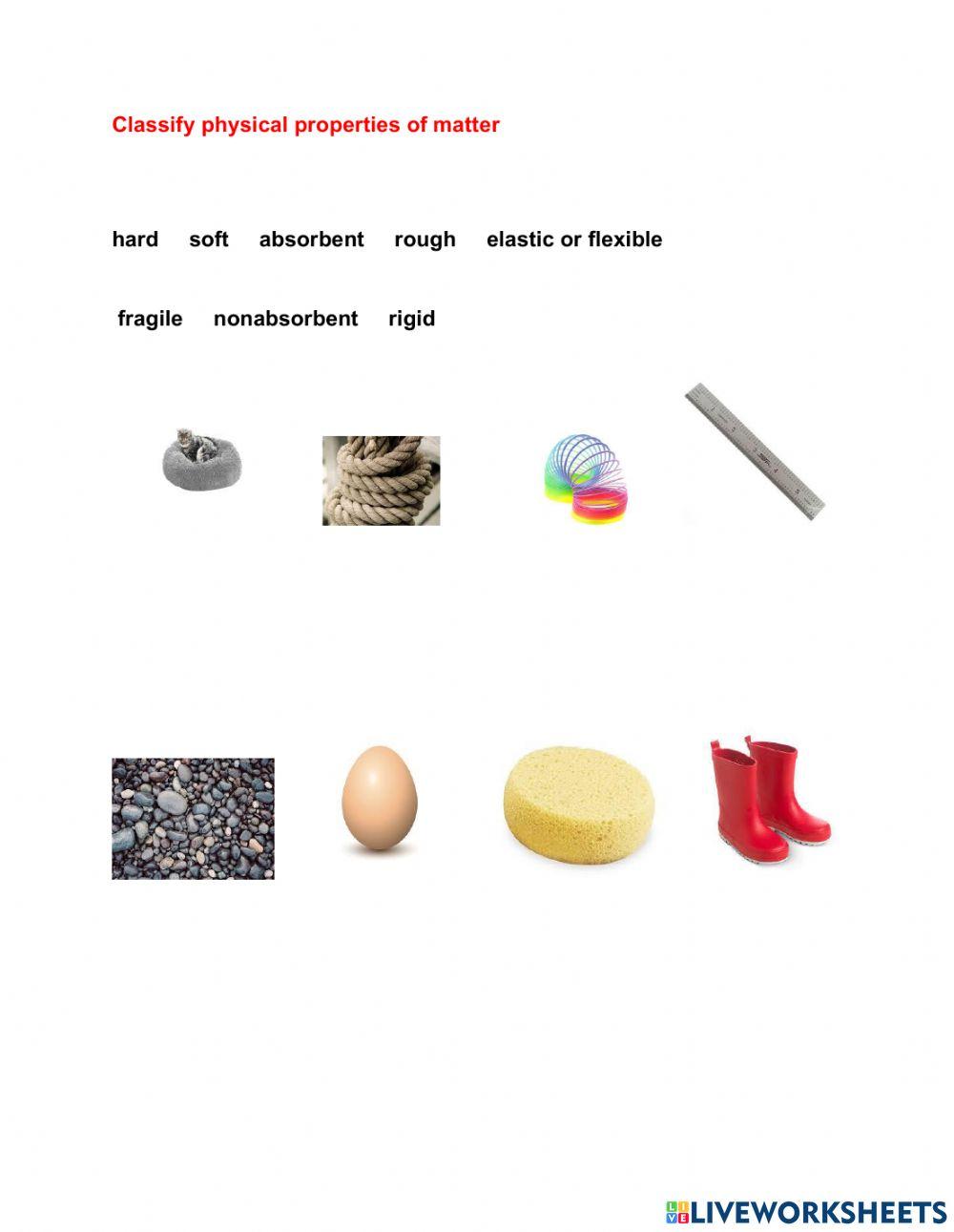 Physical Properties of Matter