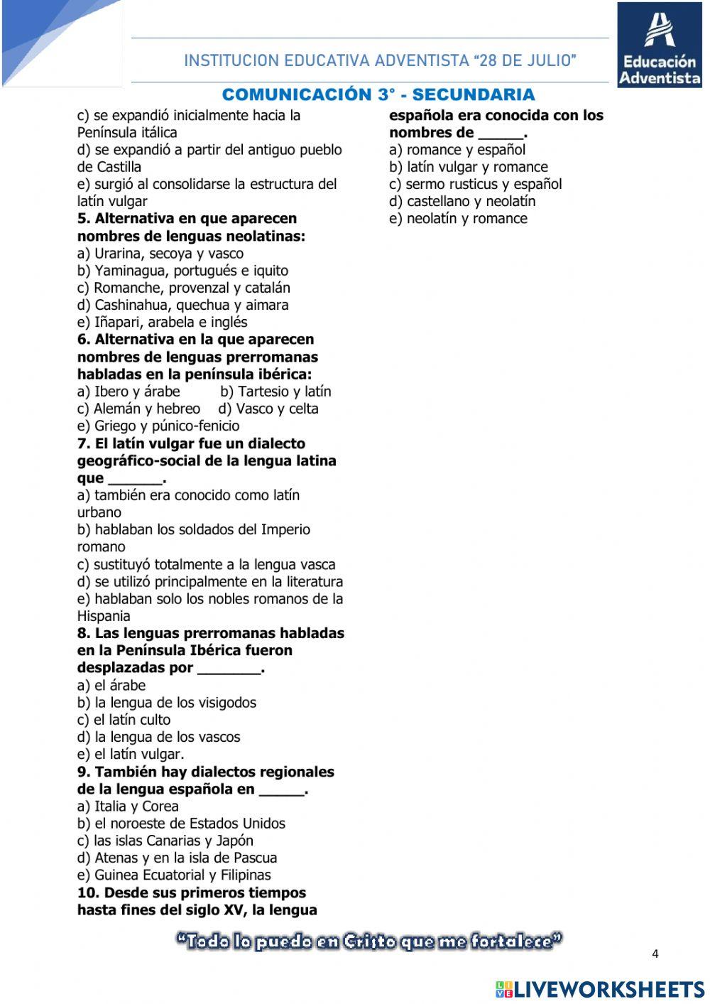 Origen y evolución del español