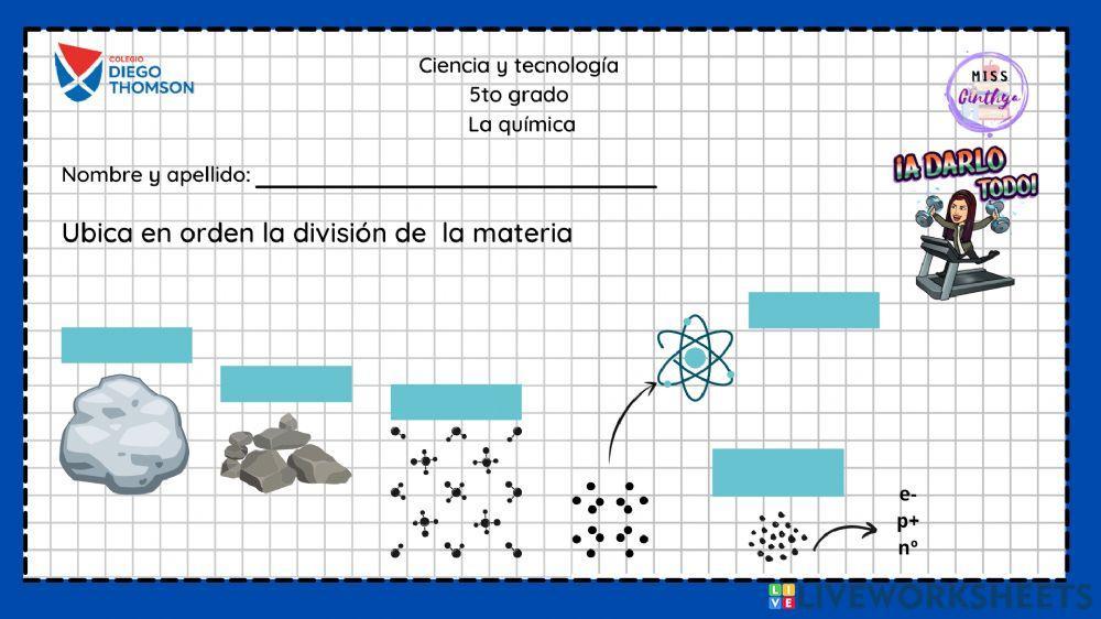 División de la materia
