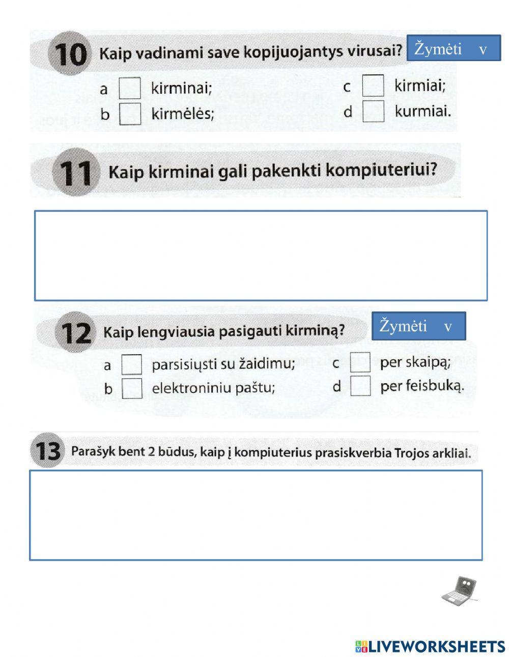 Teksto suvokimo testas Nr.8