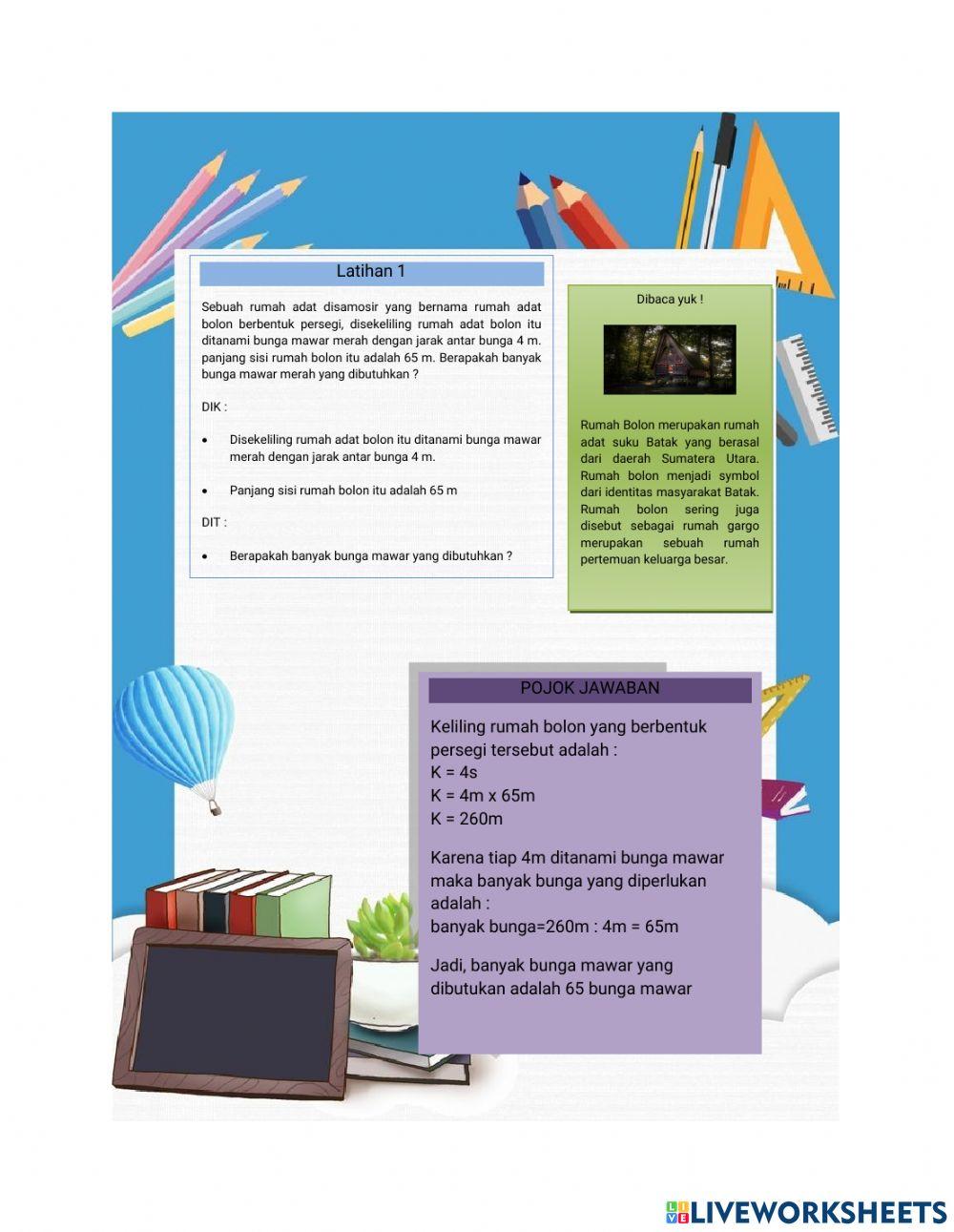 Keliling dan Luas Bangun Datar