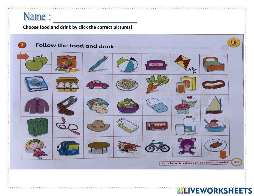 Choose Food and Drink