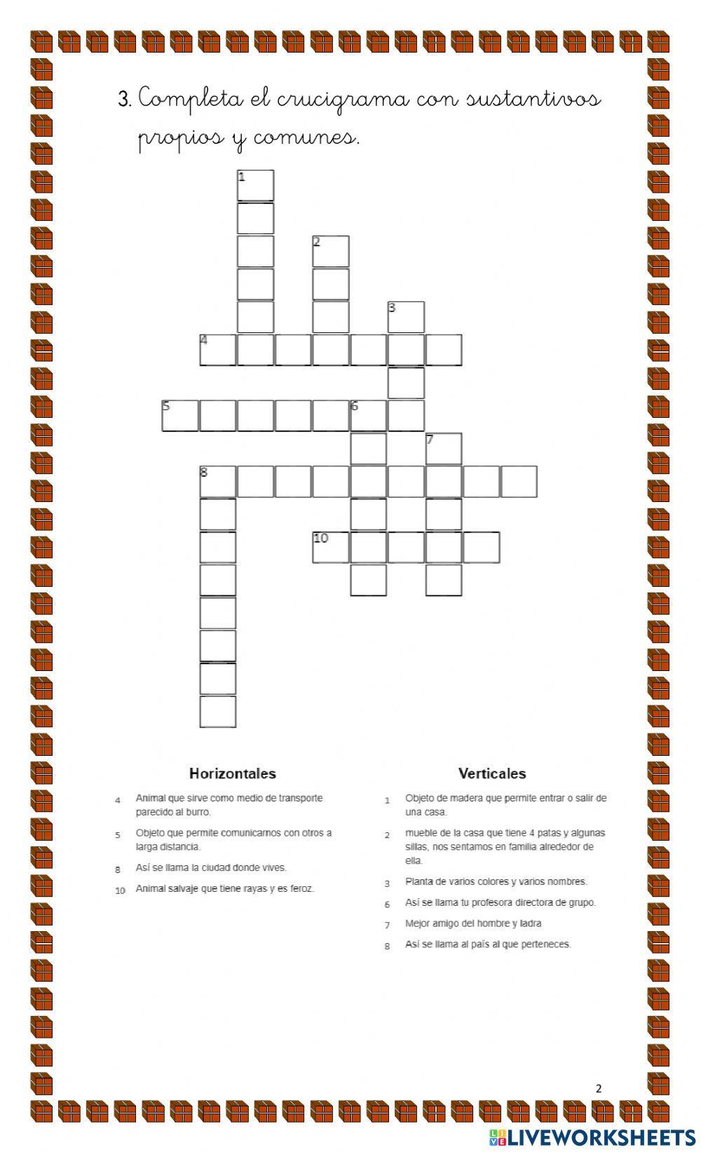 Sustantivos propios y comunes