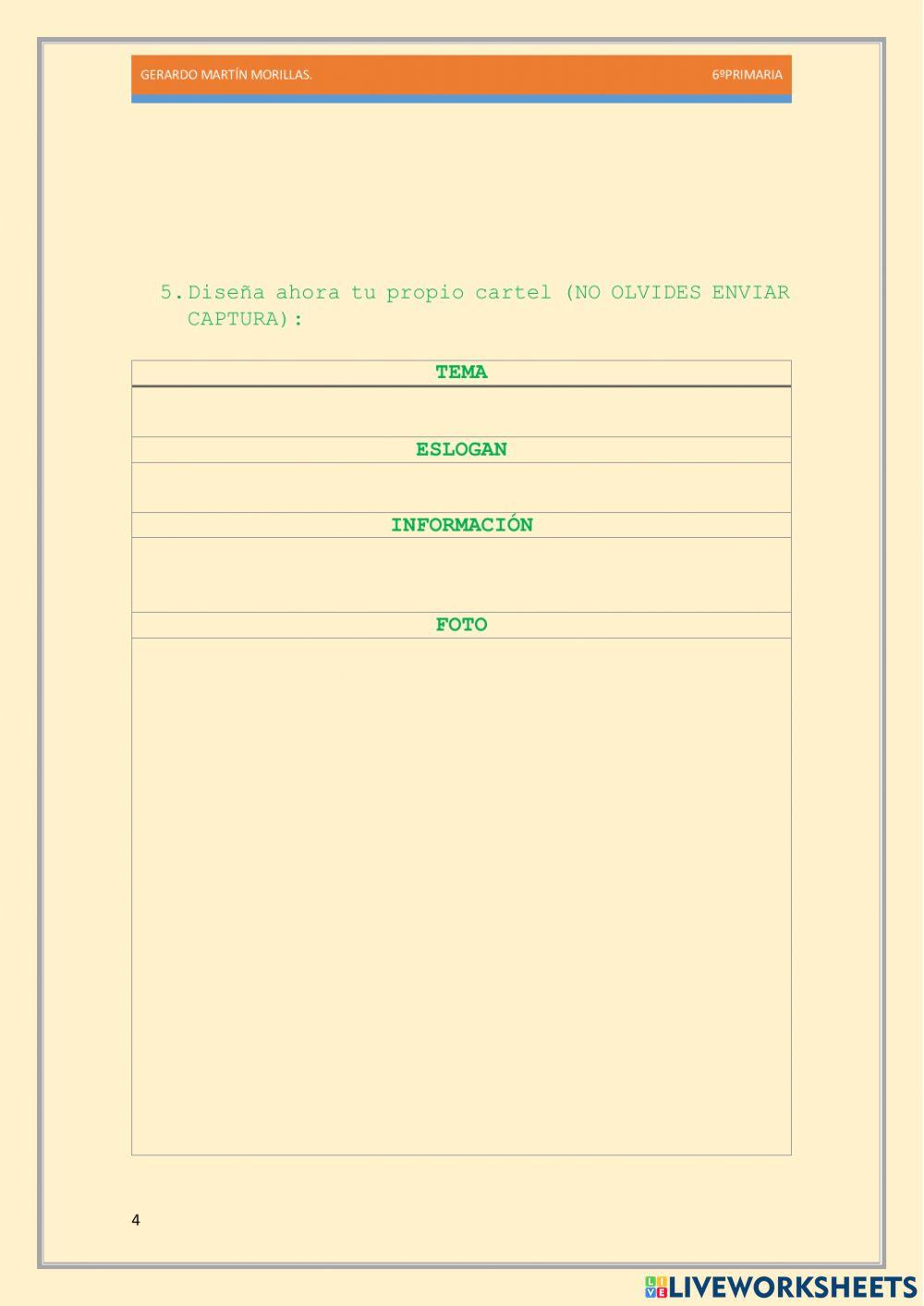 Escritura. Tarea 16.