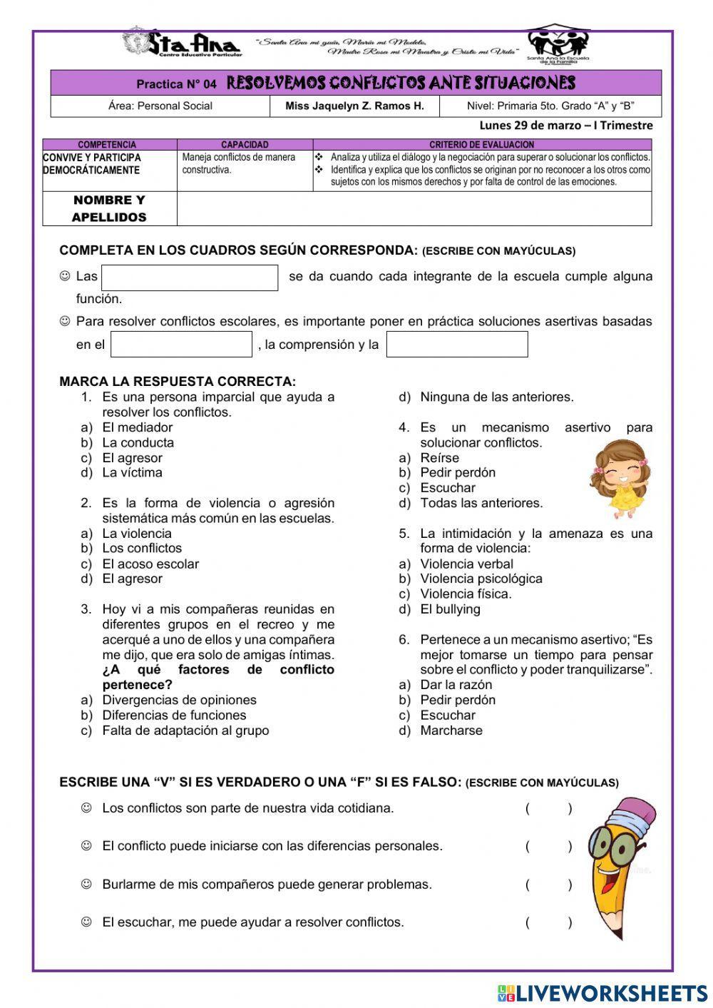 RESOLUCIÓN DE CONFLICTOS