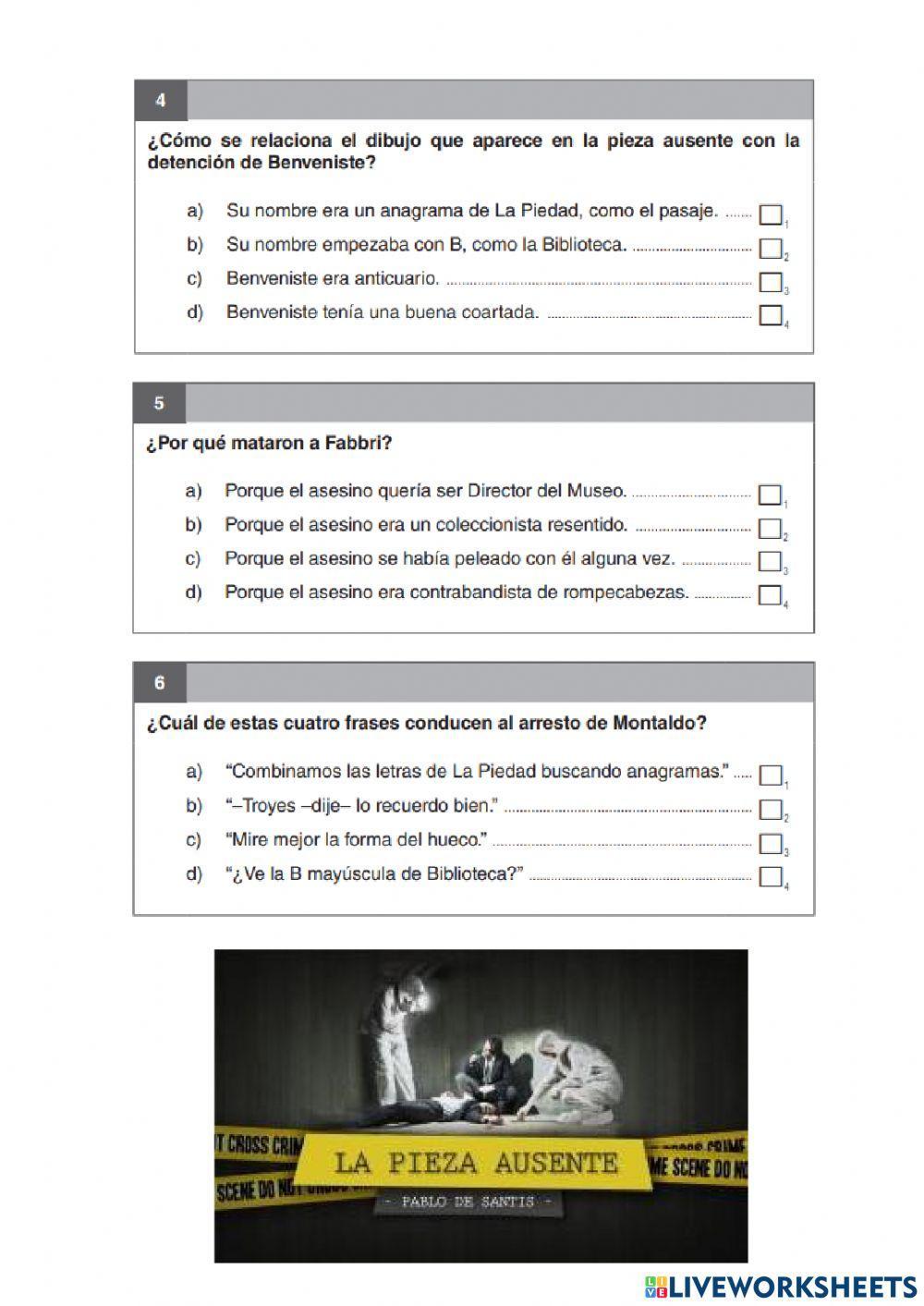 Cuento La Pieza Ausente