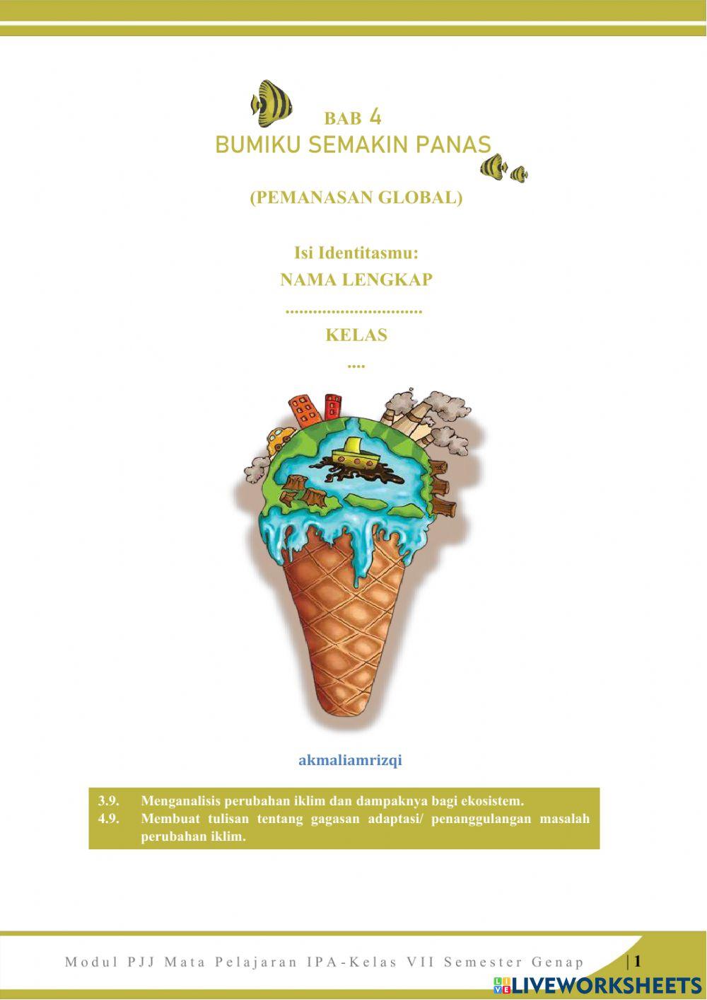 Bab 4 bumiku semakin panas (PEMANASAN GLOBAL)