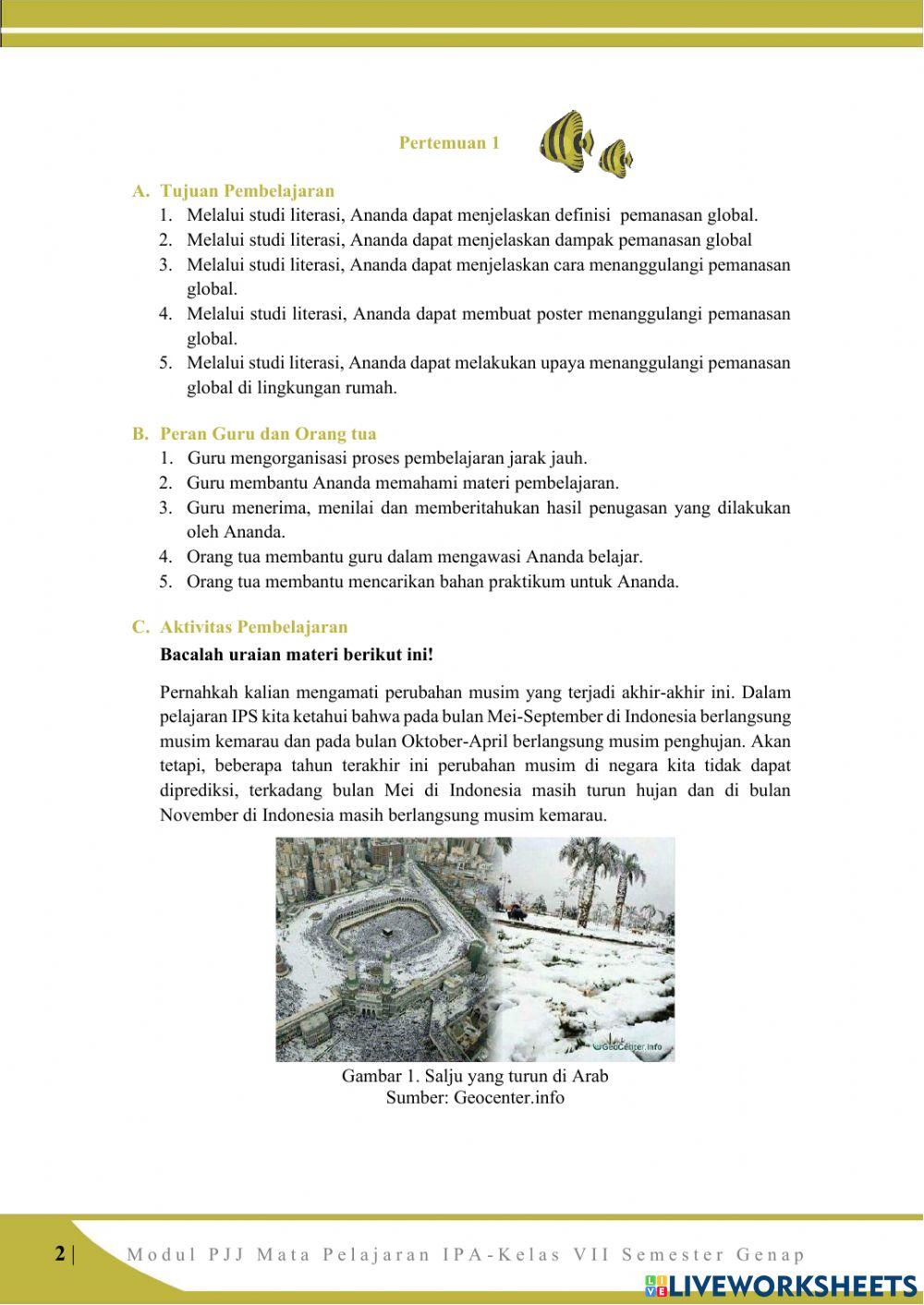 Bab 4 bumiku semakin panas (PEMANASAN GLOBAL)