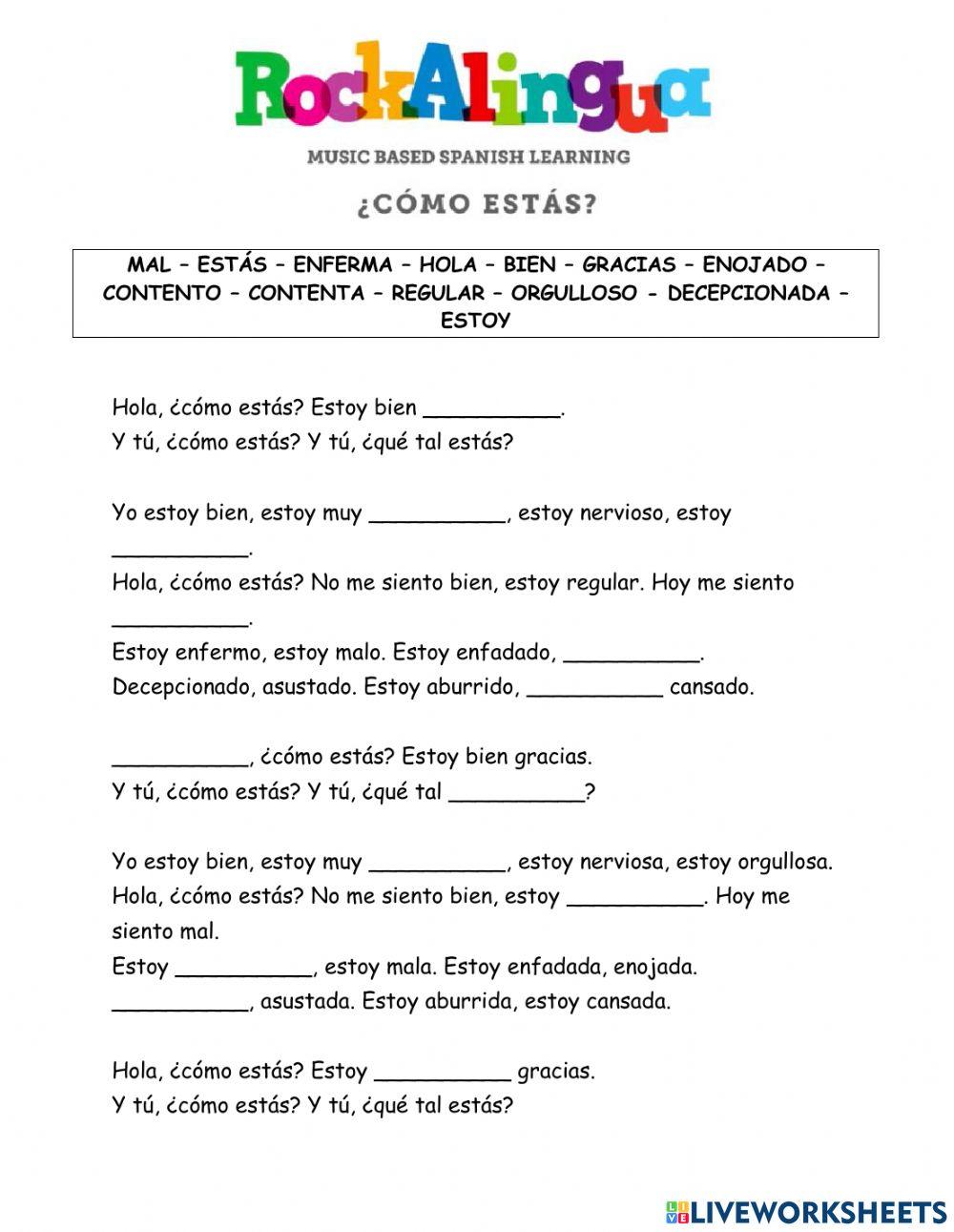 Los sentimientos con Rockalingua