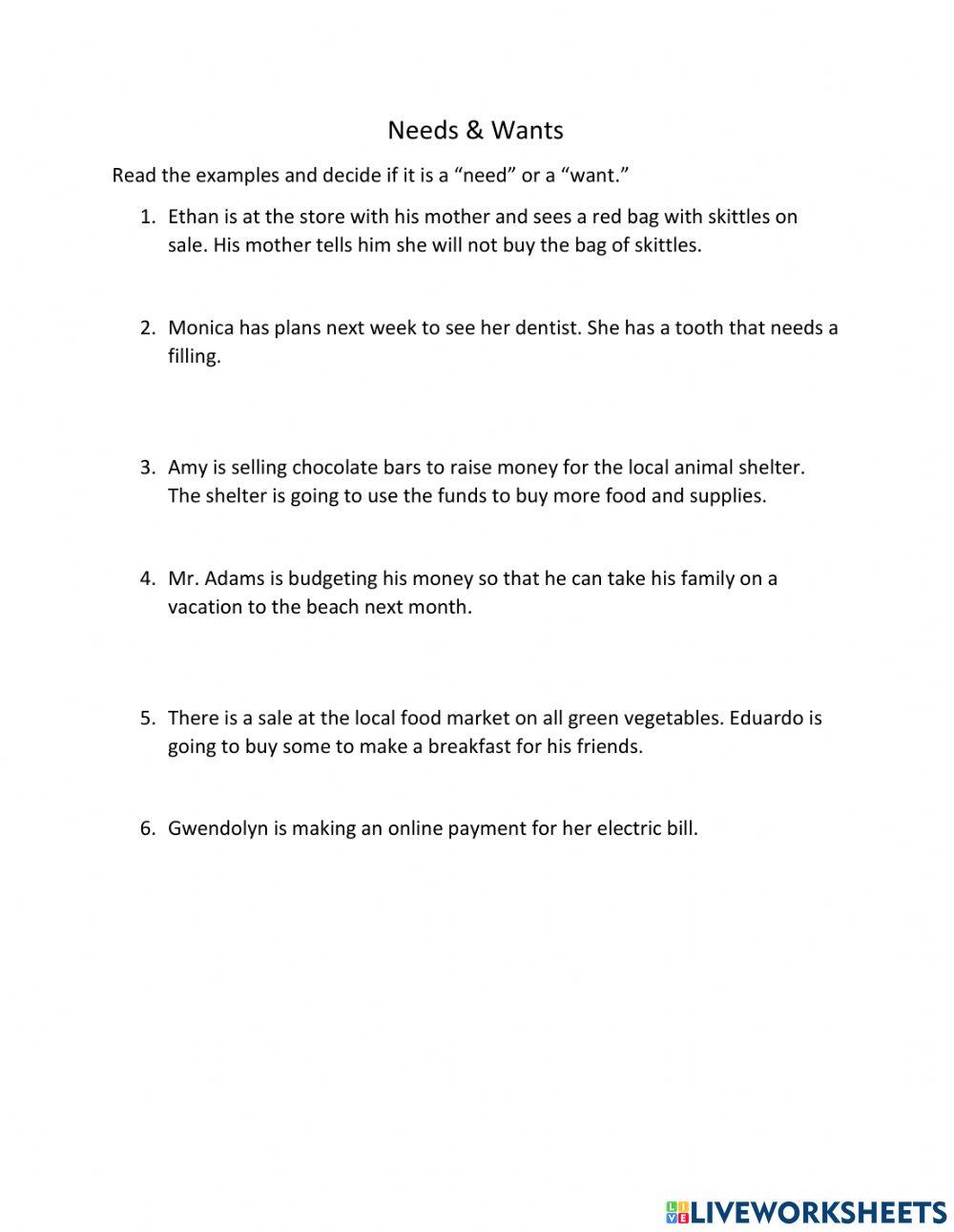 Spending & Saving Money