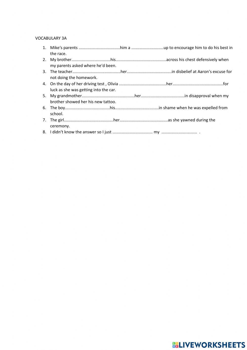 Describing body language