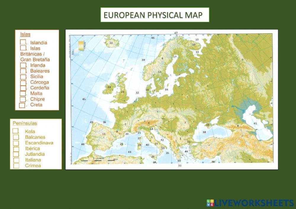 European physical geography