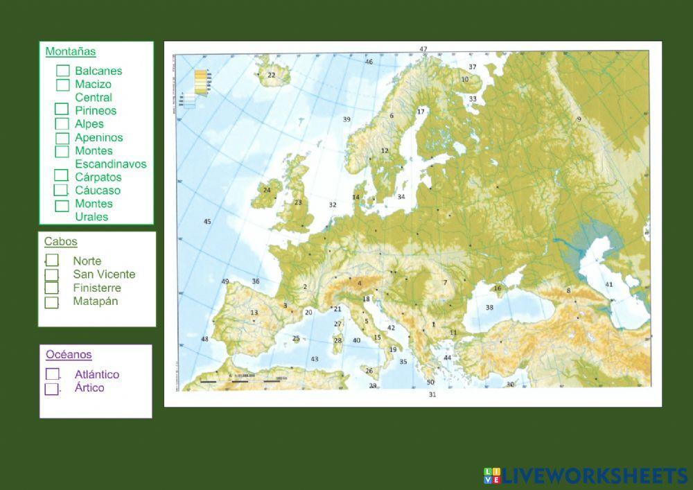 European physical geography