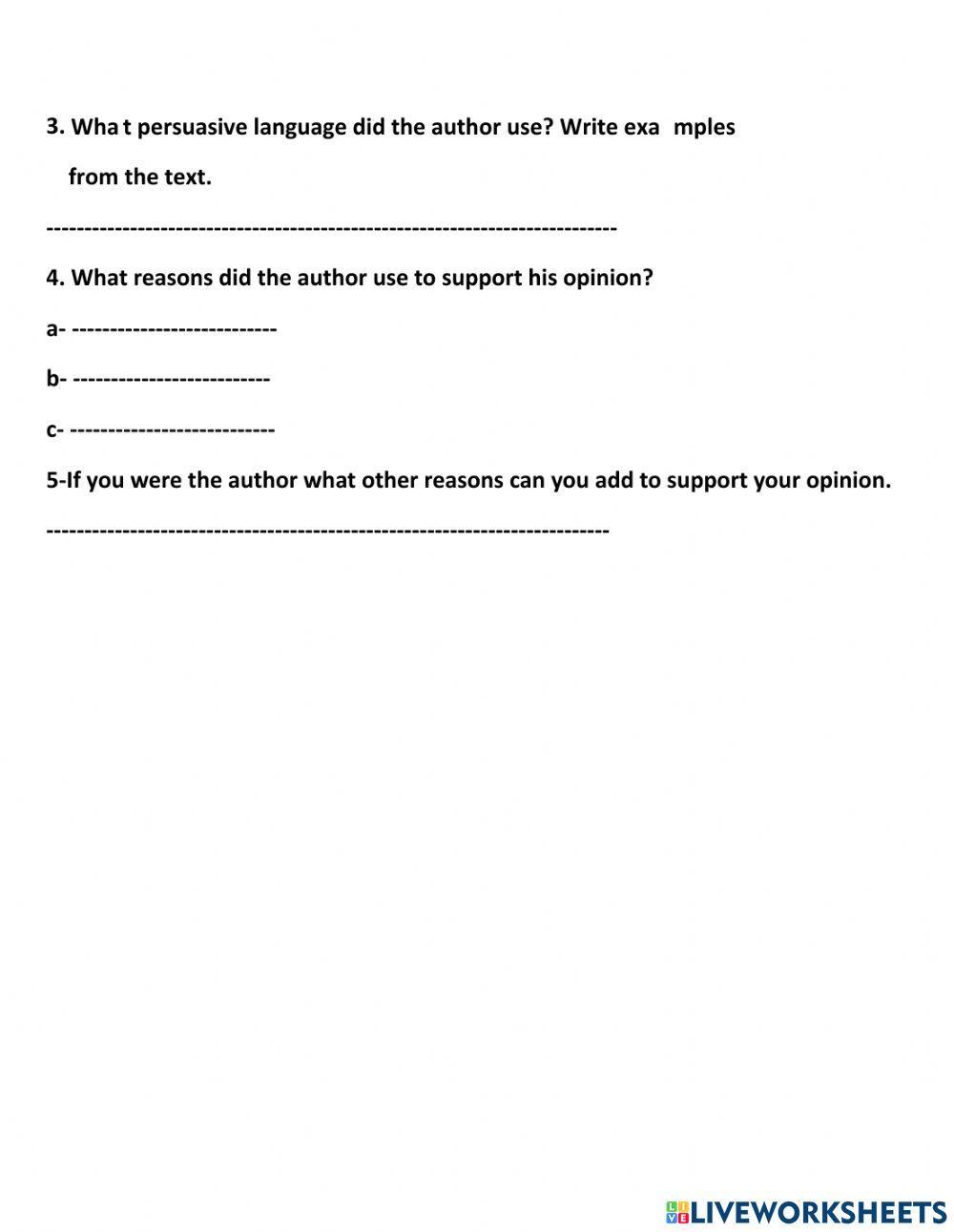 Author's point of view