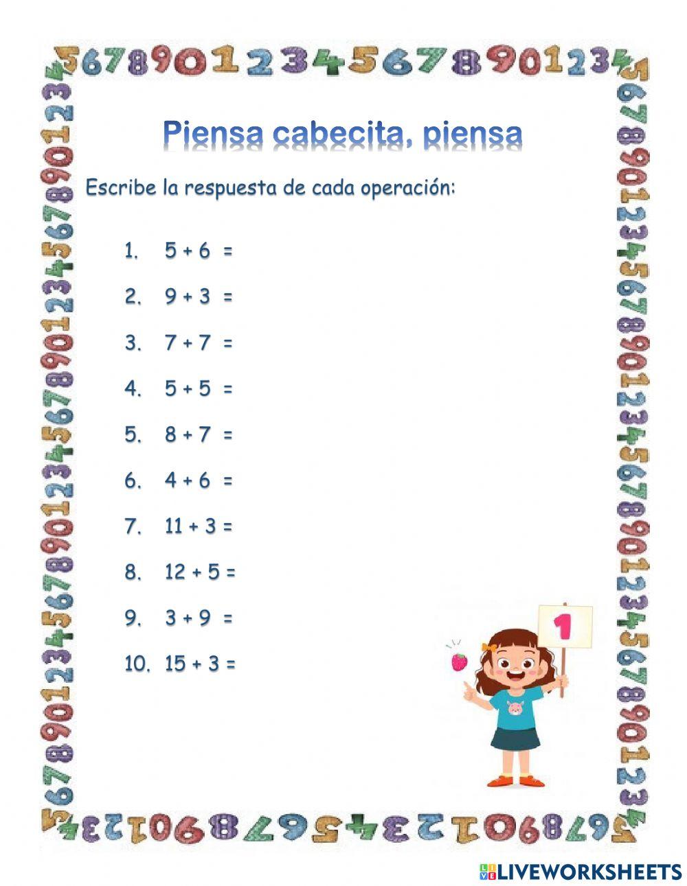 Piensa cabecita, piensa