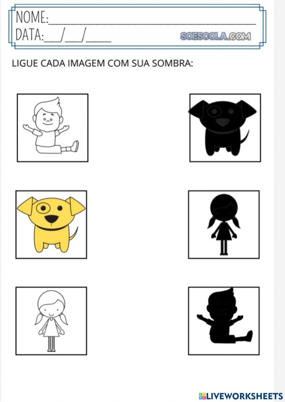 Atividade sombras