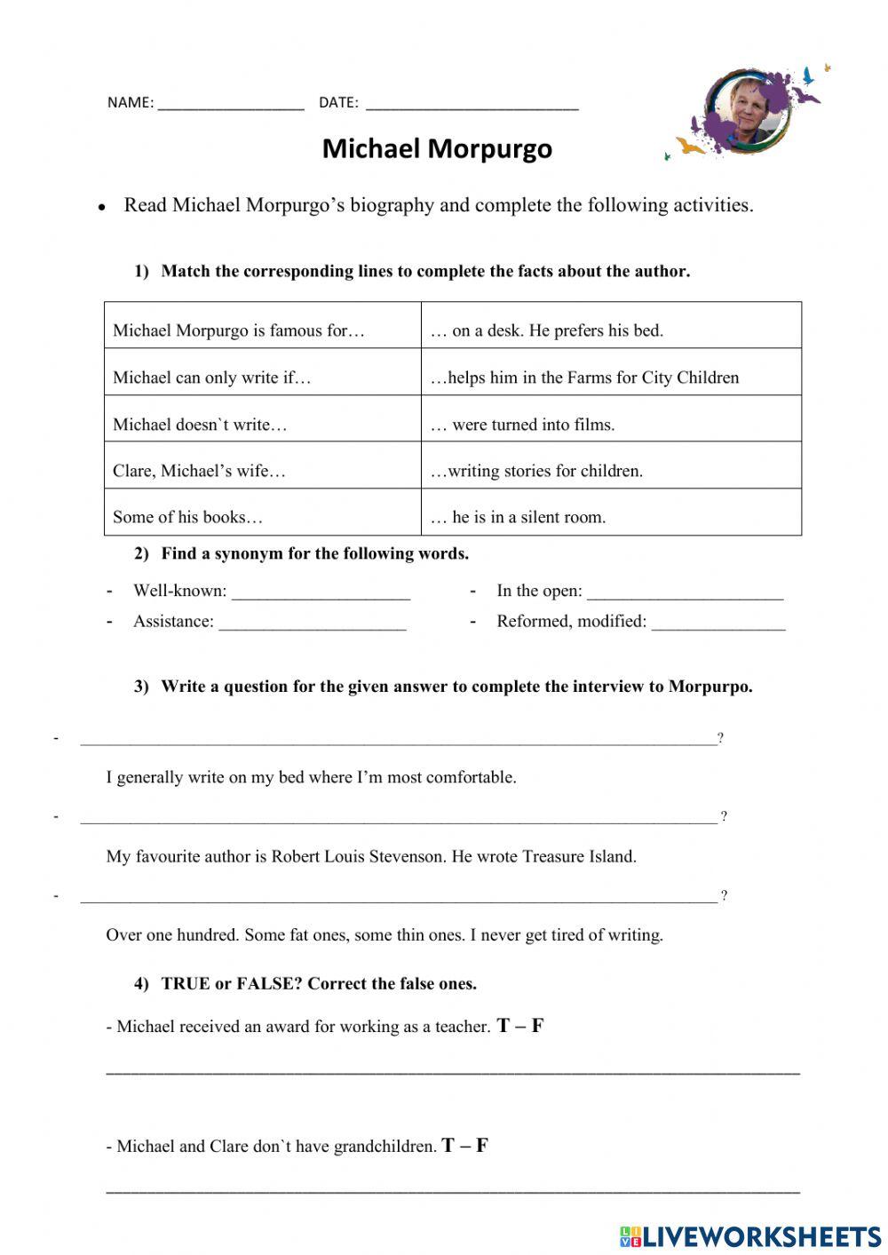 Michael Morpurgo-s life